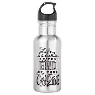 Inspiring Hand lettered chalkboard quote 532 Ml Water Bottle