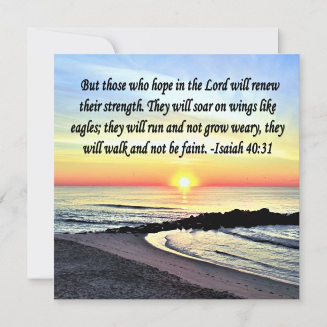 INSPIRING ISAIAH 40:31 INVITATION (Front)