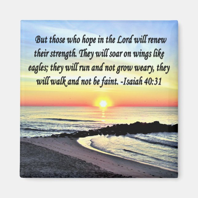 INSPIRING ISAIAH 40:31 MAGNET (Front)