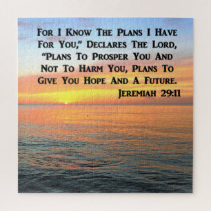 INSPIRING JEREMIAH 29:11 SUNRISE JIGSAW PUZZLE