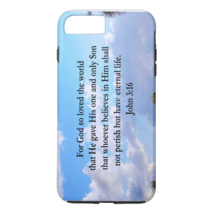 INSPIRING JOHN 3:16 PHOTO iPhone 8 PLUS/7 PLUS CASE