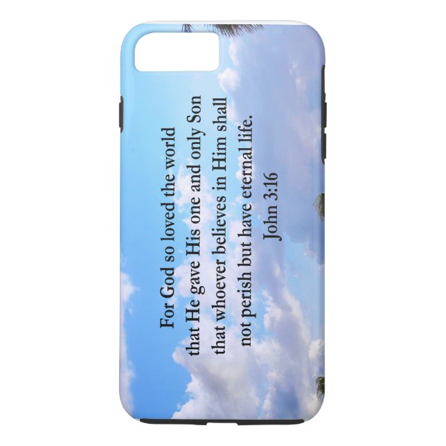 INSPIRING JOHN 3:16 PHOTO Case-Mate iPhone CASE (Back)