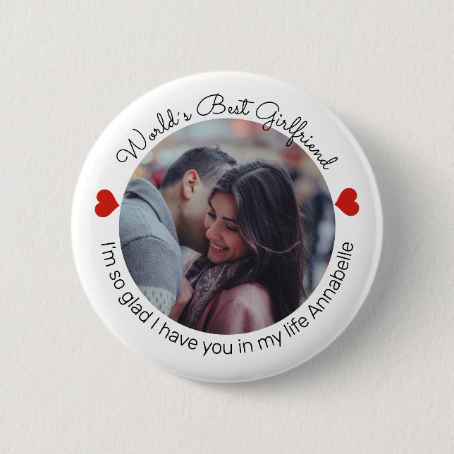 Inspiring Love Add your own photo and Message 6 Cm Round Badge (Front)