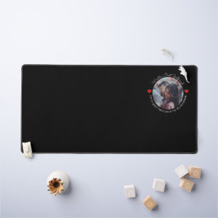 Inspiring Love Add your own photo and Message Desk Mat
