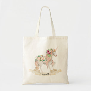 Inspiring Magical Watercolor Unicorn Tote Bag