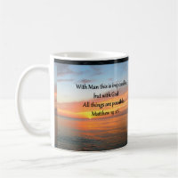 INSPIRING MATTHEW 19:26 SUNRISE DESIGN