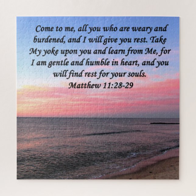 INSPIRING MATTHEW 28 OCEAN PHOTO DESIGN JIGSAW PUZZLE (Vertical)