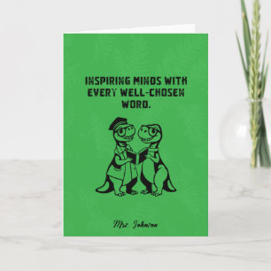 Inspiring Minds Well-Chosen Word Educator Design Card