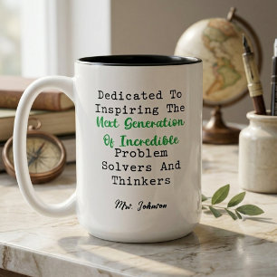 Inspiring Next Generation Problem Solvers Thinkers Two-Tone Coffee Mug