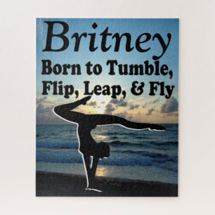 INSPIRING PERSONALIZED GYMNAST GIRL PUZZLE
