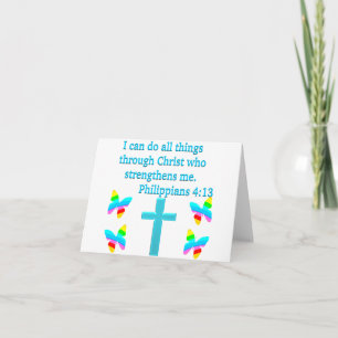 INSPIRING PHILIPPIANS 4:13 DESIGN CARD