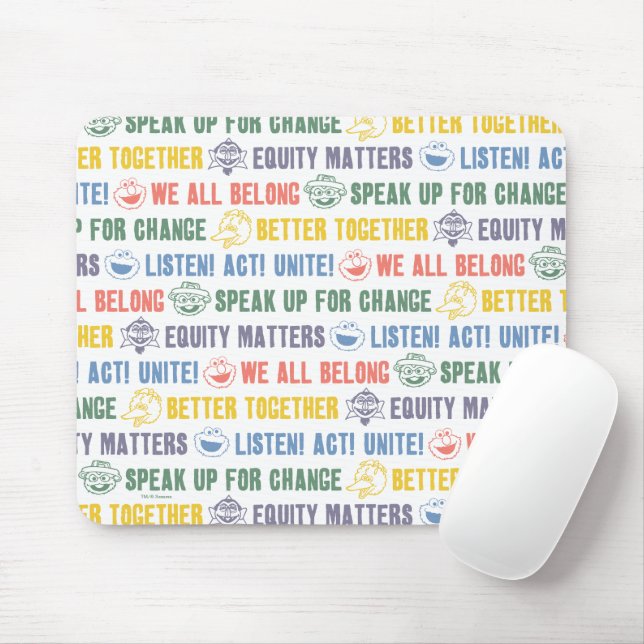 Inspiring Phrases Pattern Mouse Pad (With Mouse)