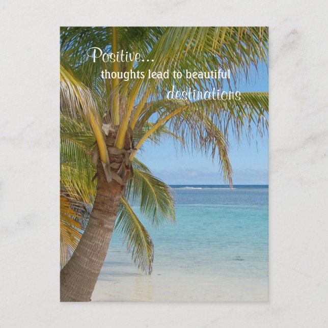 Inspiring Positivity Quote Postcard (Front)