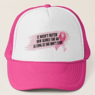 Inspiring Quote Breast Cancer Awareness Hat