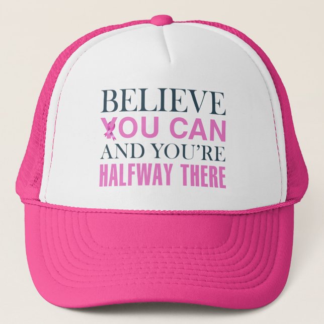 Inspiring Quote Breast Cancer Awareness | Hat (Front)
