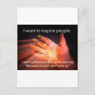 Inspiring Quote Postcard