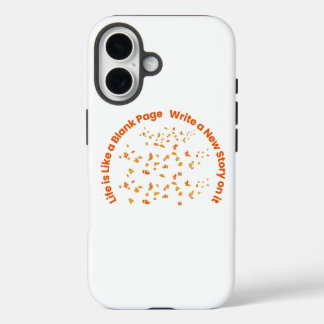 Inspiring Quote typography iPhone 16 Case