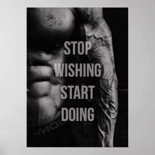 Inspiring Quote - Workout Motivational Poster
