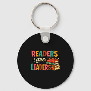 Inspiring readers are leaders fun motivational key ring