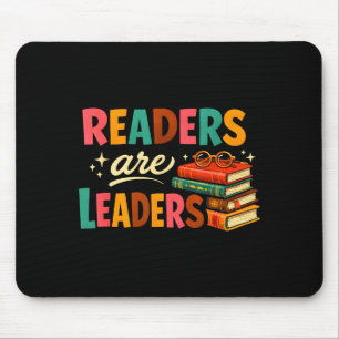 Inspiring readers are leaders fun motivational mouse pad