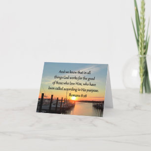 INSPIRING ROMANS 8:28 DESIGN CARD