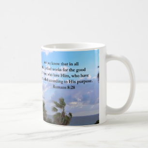 INSPIRING ROMANS 8:28 DESIGN COFFEE MUG