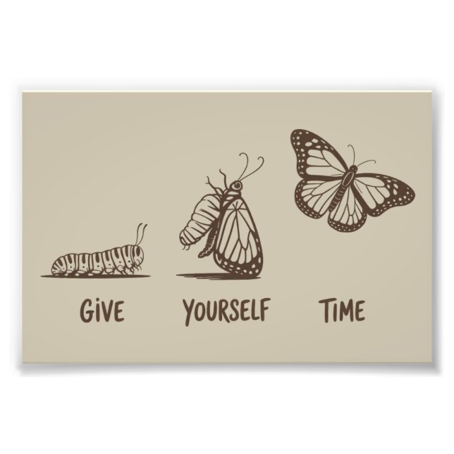 Inspiring Saying Gift Motivational Mental Health  Photo Print (Front)