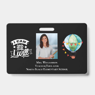 Inspiring School Volunteer Staff Teacher ID Photo  Badge