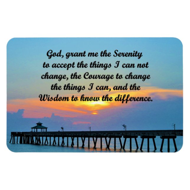 INSPIRING SERENITY PRAYER MAGNET (Horizontal)