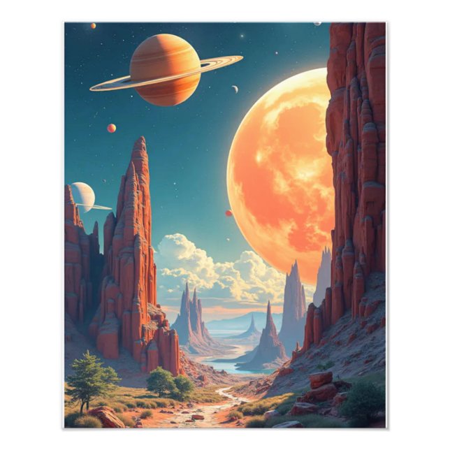 Inspiring space Prints & Imaginative Space-Themed (Front)