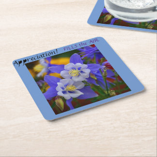 Inspiring  square paper coaster