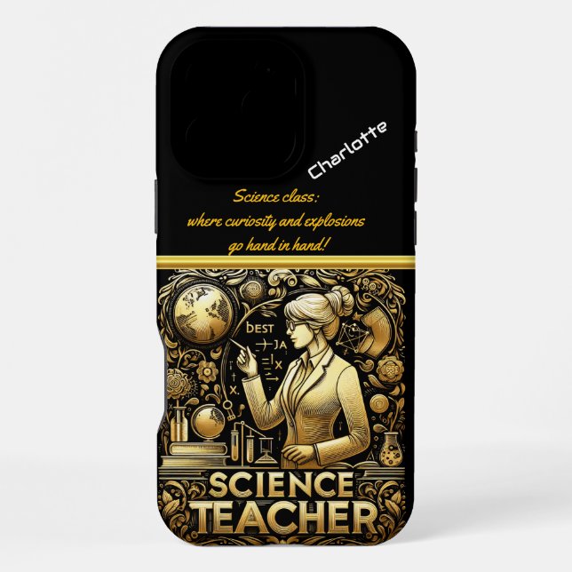 Inspiring Teacher Exploring Knowledge iPhone Case (Back)