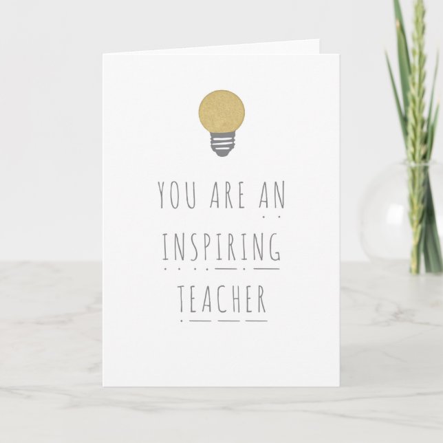 Inspiring Teacher Phonics Greeting Card (Front)