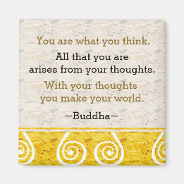 Inspiring Thought Buddha Quote Magnet