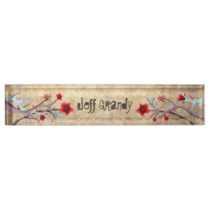 Inspiring Vintage Desk name Plate