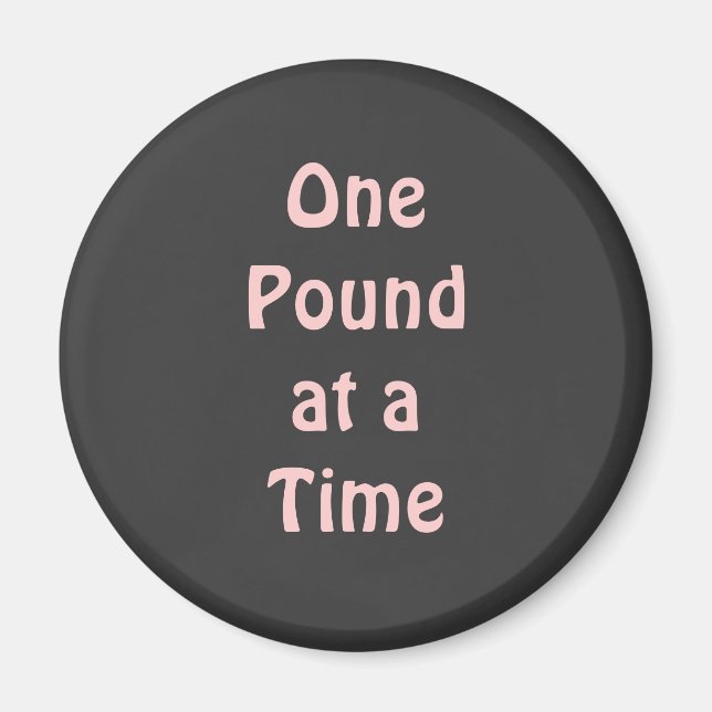 Inspiring Weight Loss Quote Magnet (Front)