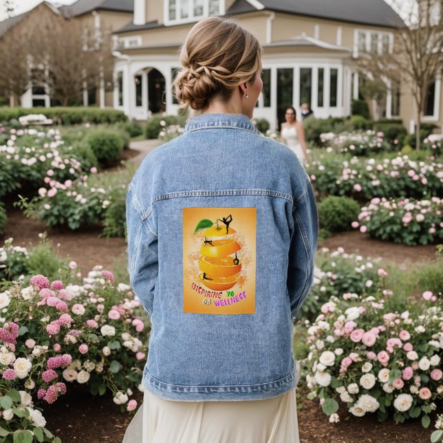 Inspiring Wellness Yoga Denim Jacket (Wedding Back)