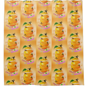 Inspiring Wellness Yoga Shower Curtain