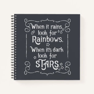 Inspiring When it Rains and Dark   Guestbook Notebook