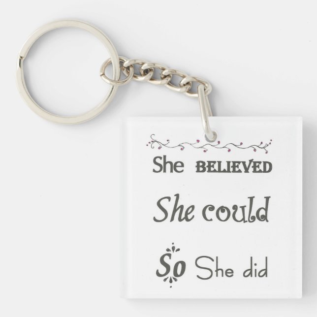 Inspiring Women's Key Chain Key Ring (Front)