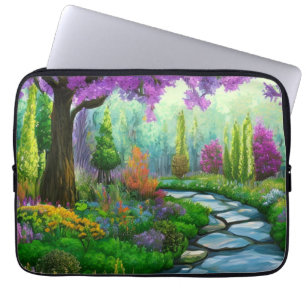 Inspiring woodland landscapes laptop sleeve