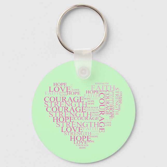 Inspiring Words Keychain (Front)
