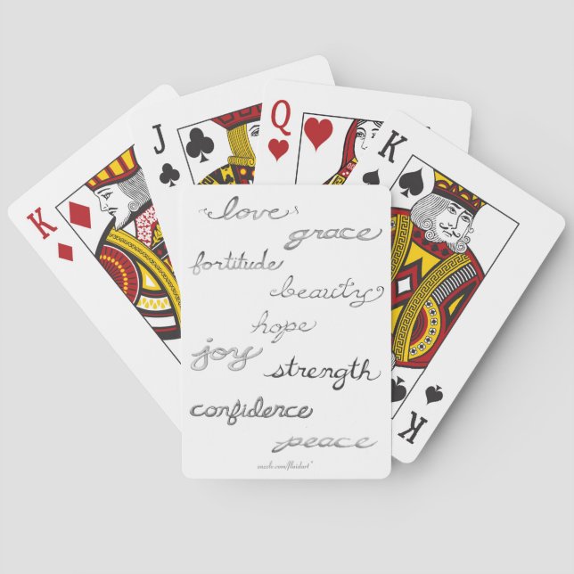 Inspiring Words Playing Cards (Back)