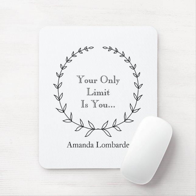 Inspiring Writer's Mouse Pad (With Mouse)