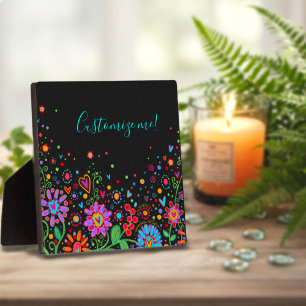 Inspirivity Customised Name Quote Pretty Floral Plaque