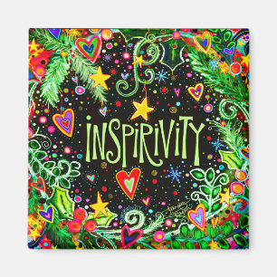Inspirivity Festive Holiday Fun Colourful Magnet