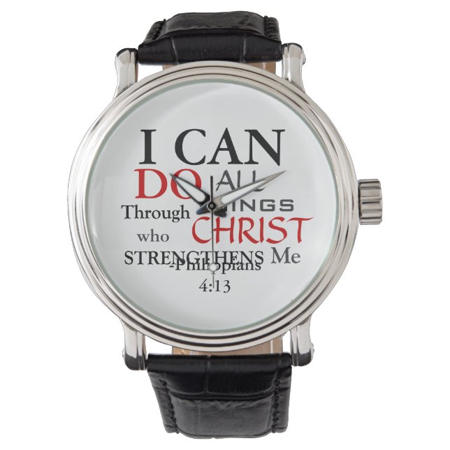 Inspring PHILIPPIANS 4:13 Watch (Front)