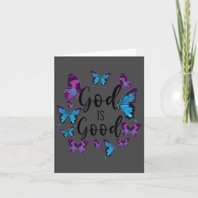 Insrational Scripture Verse God Faith Hd0 Christia Card (Front)