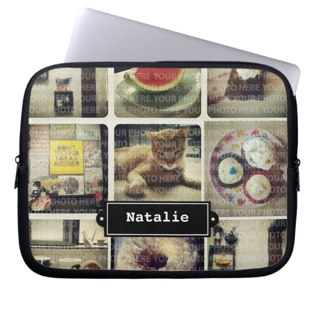 Insta Collage Electronics Bag (Front)
