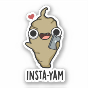 Insta-yam Funny Social Media Veggie Pun 